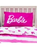 Pamutvászon - Barbie mintás - fehér alapon