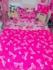 Pamutvászon - Barbie mintás  - pink alapon