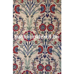 Bútorszövet- Nyers alapon szegfű brokát
