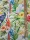 Dekor vászon - Fehér alapon, papagáj és tukán madaras