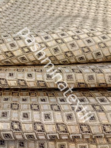 Bútorszövet-apró káró kockás-bézs