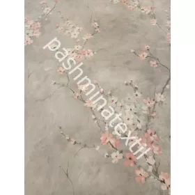 Sötétítő függöny - cseresznye virágos, 300cm