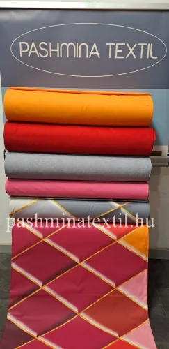 Pamutvászon - Rombusz mintás - Pink színátmenetes