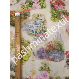 Fehér alapon - kert minta