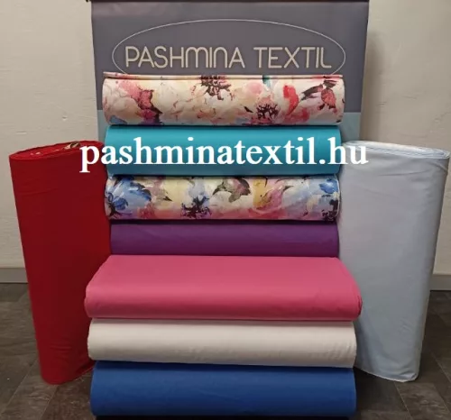 Pamutvászon - Rózsaszín virág minta