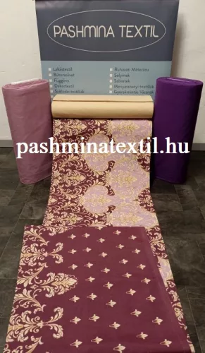 Pamutvászon - Barokk mintás - két különböző bordűr mintával