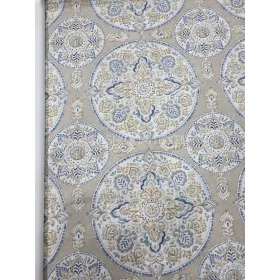 Pamutvászon - Mandala minta - drapp alapon