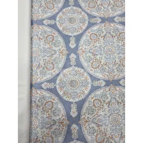 Pamutvászon - Mandala minta - kék alapon