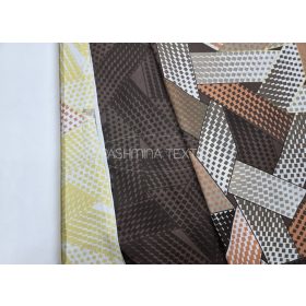   Pamutvászon - Absztrakt minta - két különböző bordűr mintával