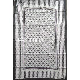   Afrikai Pamut - Fehér alapon lila kicsi csepp és karika mintás