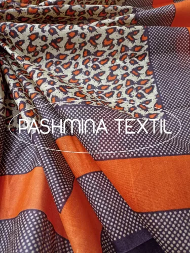 Afrikai Pamut - Narancssárga párduc mintás 