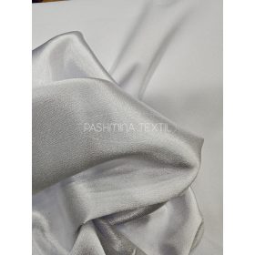 Szatén zsorzsette - kétszínoldalas - Fehér