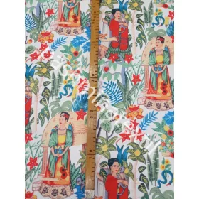 Dekor vászon - Frida Cahlo fehér alapon