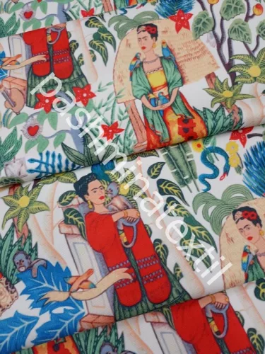 Dekor vászon - Frida Cahlo fehér alapon