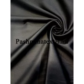 Pamutszatén - Fekete