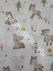 Pamutvászon - Bambi minta - fehér alapon
