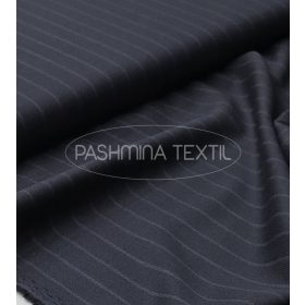 Sötétkék csíkos gyapjúszövet