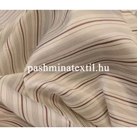   Viszkóz Bélés selyem - Ujja bélés fehér alapon bordó-fekete csíkokkal