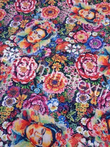 Dekor Vászon - Virágos alapon Frida Chalo