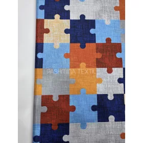Pamutvászon - Puzzle minta