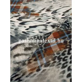 Jersey - Szürke párduc mintás és kockás