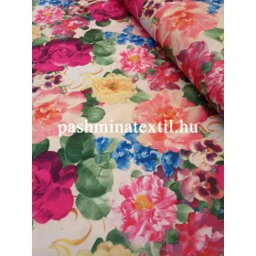 Jersey - Színes virág mintás