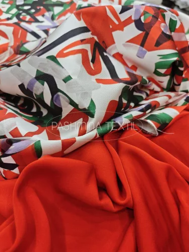 Modern selyem zibbelin - nehézselyem georgettel