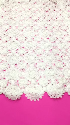 “Rózsakert” 3D csipkestruktúra