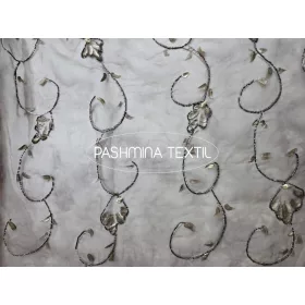 Organza - Bézs alapon kagyló mintás