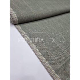 Zöld kockás gyapjúszövet