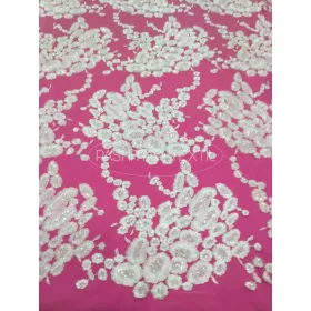 "Zuzmara" flitteres hímzett tüllcsipke