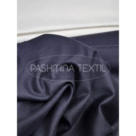 French navy blue angóra és cashmere szövet