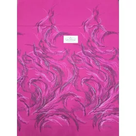 Pink modern hímzett tüllcsipke hangulat