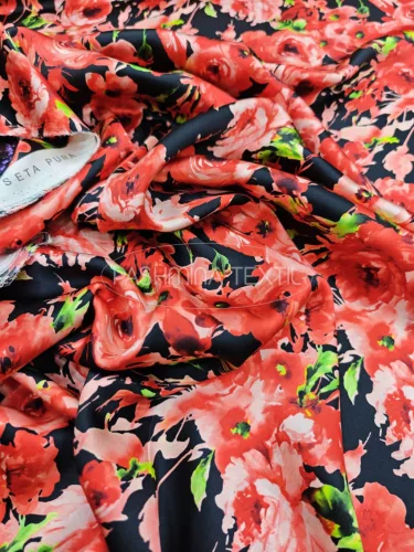 Designer hernyóselyem szatén - D&G