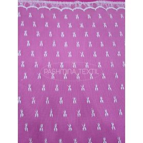 Virágos pöttyös bohókás hártyacsipke ivory