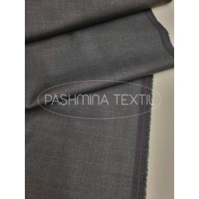 Klasszikus sötétszürke gyapjú és selyem szövet