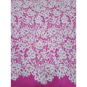 Puha virágos légcsipke - Ivory