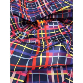 Színes rombusz mintás - selyem zibbelin