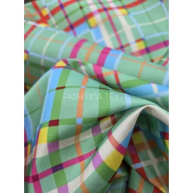 Színes rombusz mintás - selyem zibbelin