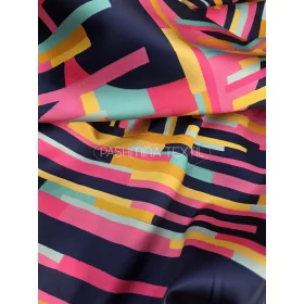 Színes modern mintás - selyem zibbelin