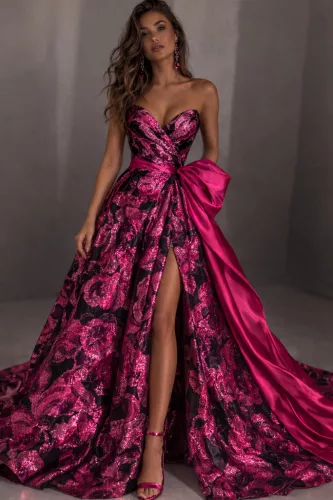 Pink rózsás organza kloké