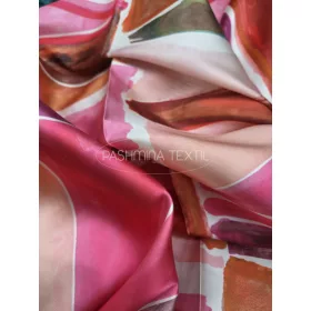 Színes modern mintás - selyem zibbelin