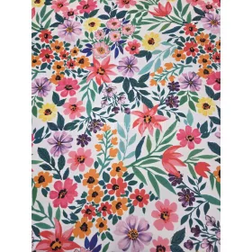 Színes virágos - selyem zibbelin