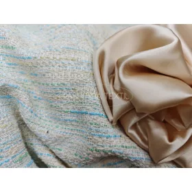 Chanel szövet hernyóselyem szaténnal