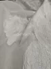 Exclusive nagy virágos hernyóselyem organza méteráru