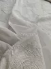 Exclusive nagy virágos hernyóselyem organza méteráru