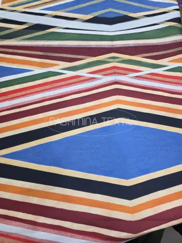 Színes modern mintás - selyem zibbelin