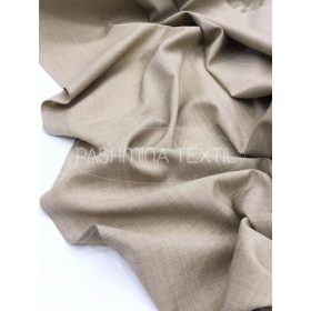 Camel-beige melírozott merinógyapjú szövet