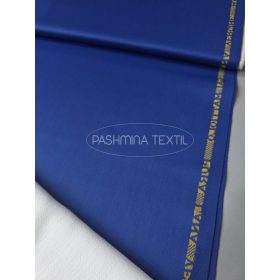 Kék gyapjú gabardin extra fénnyel