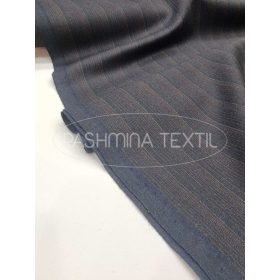 Kék-barna hosszában csíkos gyapjúszövet